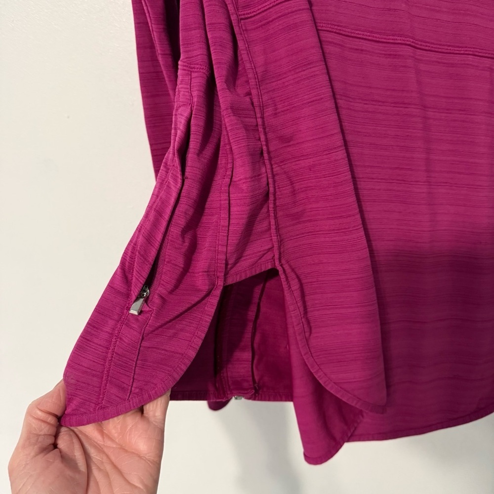 Athleta Fuchsia Zip-Up Hoodie lightweight flaw - Picture 8 of 16